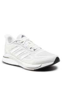 Adidas - Buty adidas Supernova + W GZ0130 Ftwwht/Silvmt/Grethr. Kolor: biały. Materiał: materiał