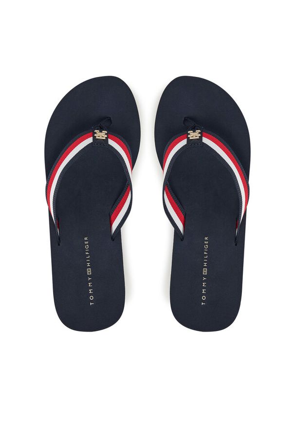 TOMMY HILFIGER - Japonki Tommy Hilfiger. Kolor: niebieski