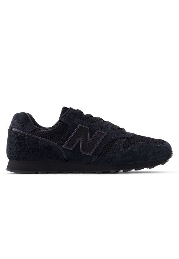 Buty unisex New Balance M373253 – czarne. Okazja: na co dzień. Kolor: czarny. Materiał: guma, zamsz. Szerokość cholewki: normalna. Model: New Balance 373