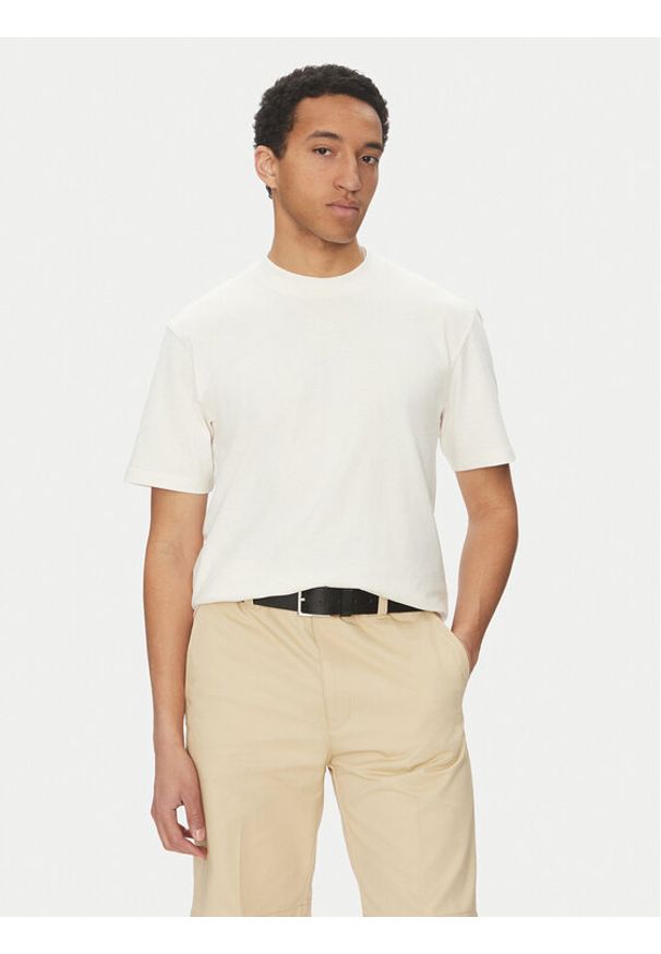 Hugo - HUGO T-Shirt Dapolino 50488330 Écru Relaxed Fit. Materiał: bawełna