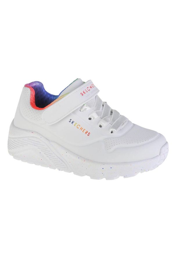 skechers - Buty do chodzenia, Skechers Uno Lite Rainbow Specks 310457L-WMLT. Kolor: biały. Materiał: syntetyk, tkanina, materiał. Model: Skechers Sport. Sport: turystyka piesza