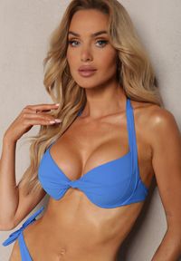 Renee - Niebieski Dwuczęściowy Komplet Bikini Zureviana. Kolor: niebieski
