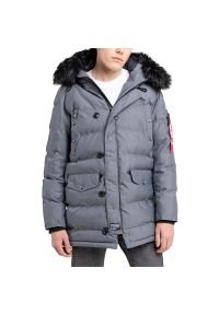 Alpha Industries Puffer N3B > 11812205. Typ kołnierza: kaptur. Materiał: nylon, syntetyk, poliester, tkanina