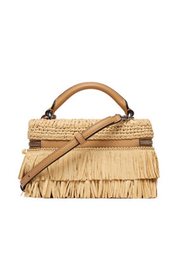 MICHAEL Michael Kors Torebka 32S6SQ1C0W Beżowy. Kolor: beżowy. Materiał: skórzane