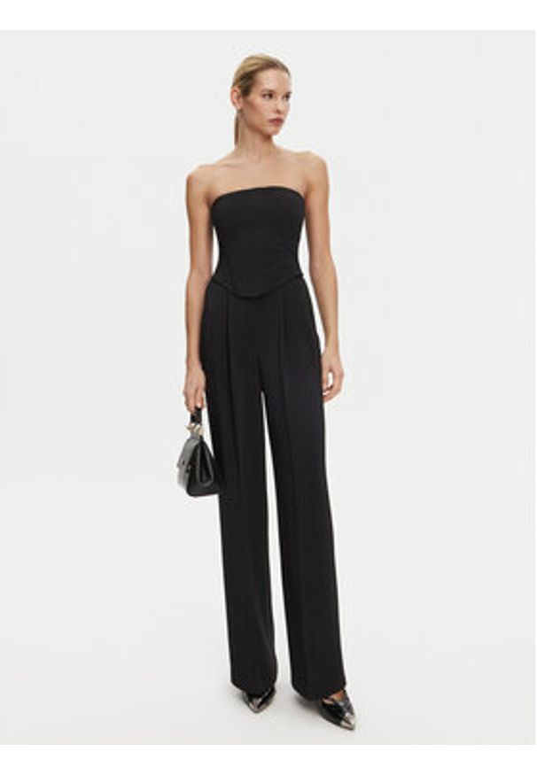 Pinko - PINKO Kombinezon 104884 A213 Czarny Regular Fit. Kolor: czarny. Materiał: wiskoza