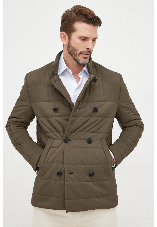 TOMMY HILFIGER - Tommy Hilfiger kurtka męska kolor zielony przejściowa. Okazja: na co dzień. Kolor: zielony. Styl: casual