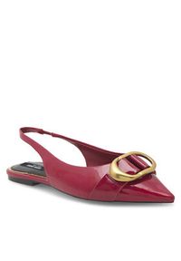 Nine West Baleriny WFA2551-1 Czerwony. Kolor: czerwony. Materiał: skóra #7