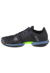 Buty do tenisa męskie Wilson Kaos Swift. Zapięcie: sznurówki. Kolor: czarny. Materiał: guma, materiał, tkanina, syntetyk. Szerokość cholewki: normalna. Sport: tenis