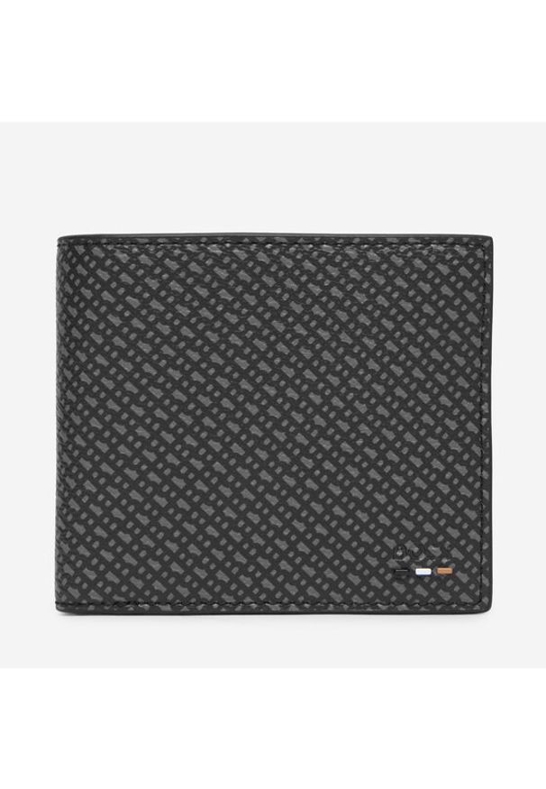 BOSS Portfel 50558497 Czarny. Kolor: czarny. Materiał: skóra