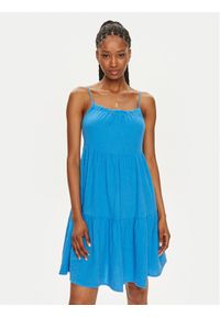 only - ONLY Sukienka letnia Thyra 15317781 Niebieski Regular Fit. Kolor: niebieski. Materiał: bawełna. Sezon: lato #1