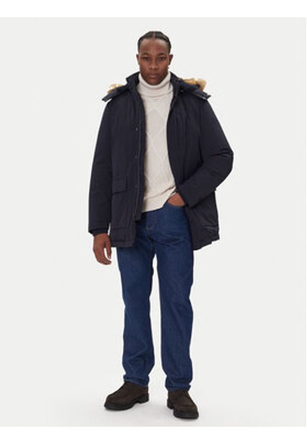 Guess Kurtka puchowa M5BL2G W2712 Granatowy Regular Fit. Kolor: niebieski. Materiał: syntetyk