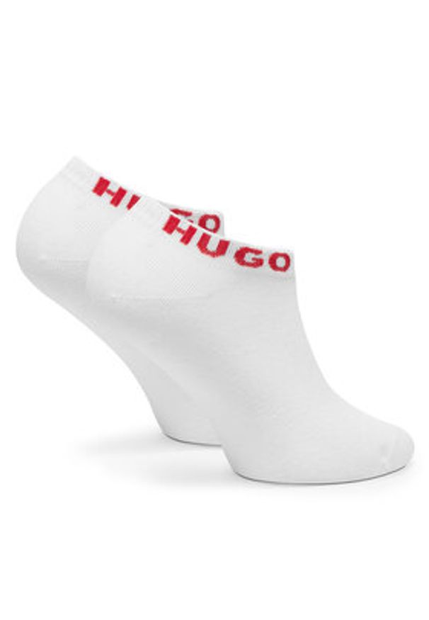 Hugo - HUGO Skarpety krótkie 50516405 Biały. Kolor: biały. Materiał: bawełna