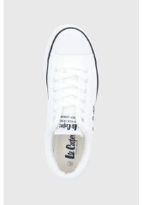 Lee Cooper tenisówki męskie kolor biały. Nosek buta: okrągły. Zapięcie: sznurówki. Kolor: biały. Materiał: guma