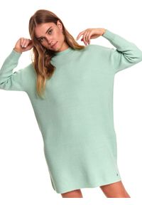 TOP SECRET - Tunika swetrowa. Kolor: miętowy. Długość: długie. Sezon: zima #5