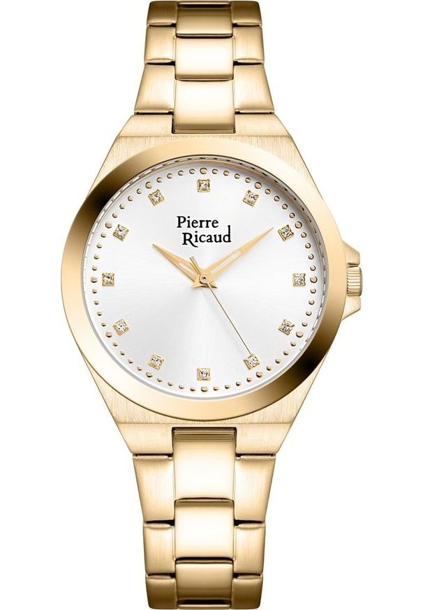 Zegarek Pierre Ricaud Zegarek damski Pierre Ricaud P23009.1143Q CYRKONIE złoty. Kolor: złoty