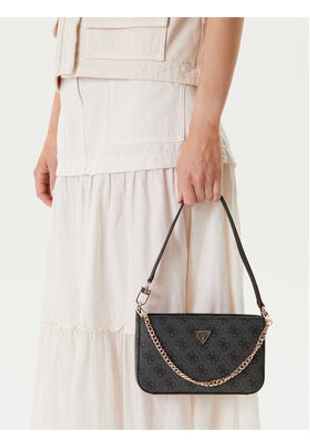 Guess Torebka Noelle II Mini HWBG96 72720 Szary. Kolor: szary. Materiał: skórzane
