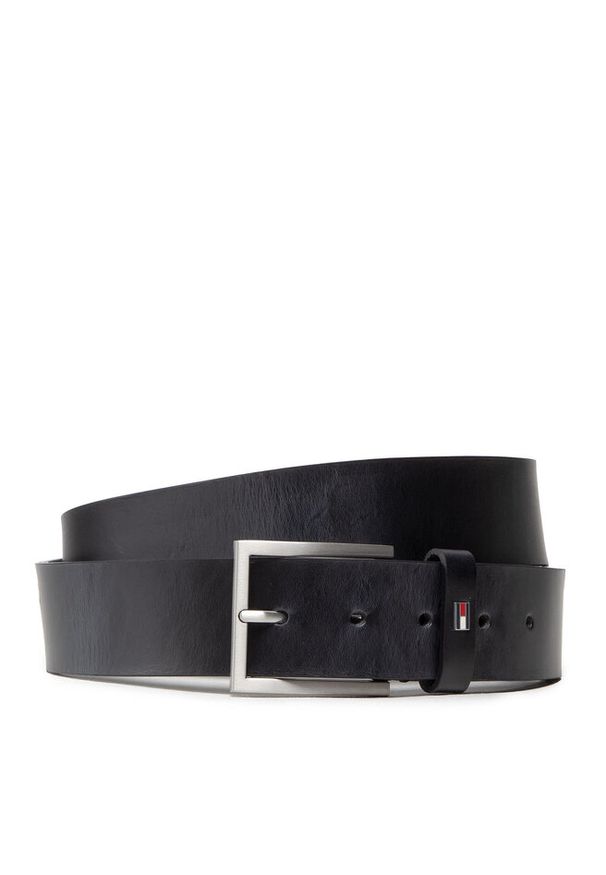 TOMMY HILFIGER - Pasek Męski Tommy Hilfiger. Kolor: czarny