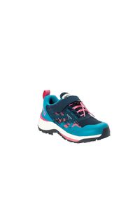 Buty do chodzenia dla dzieci Jack Wolfskin Villi Hiker Texapore Low. Zapięcie: rzepy. Kolor: czarny. Materiał: syntetyk, tkanina, materiał. Szerokość cholewki: normalna. Sport: turystyka piesza