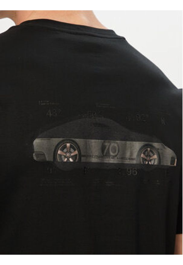 BOSS T-Shirt PS Spirit70 Car 50561856 Czarny Regular Fit. Kolor: czarny. Materiał: bawełna