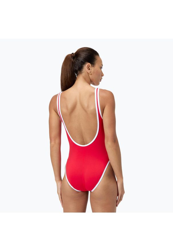 Strój pływacki jednoczęściowy damski Speedo Solid Bound Scoop. Kolor: czerwony