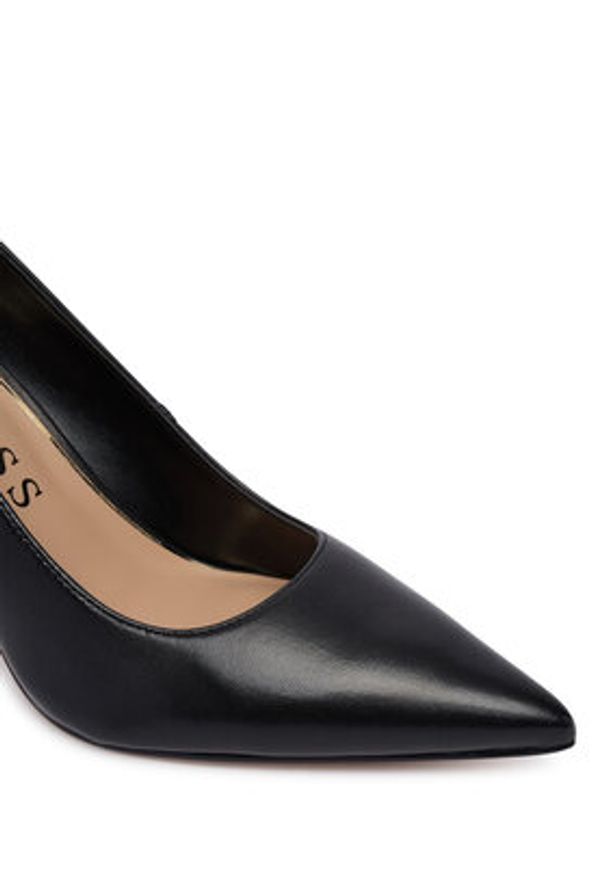 Guess Szpilki FLFPRN LEA08 Czarny. Kolor: czarny. Materiał: skóra. Obcas: na szpilce