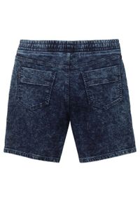 Długie szorty dżinsowe dresowe Regular Fit bonprix ciemnoniebieski "stone". Kolor: niebieski. Długość: długie #4