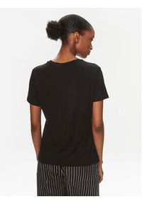 Gaudi T-Shirt 411BD64029 Czarny Regular Fit. Kolor: czarny. Materiał: wiskoza