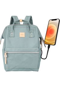Torba 4kom.pl Plecak Himawari torba na laptopa 13.3 + USB pojemny wodoodporny A4 Uniwersalny 19L Travel Backpack Vintage Zielony. Kolor: zielony. Styl: vintage #1
