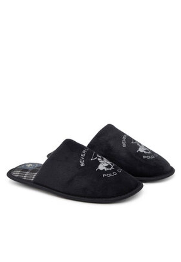 Beverly Hills Polo Club Kapcie P4194525 Czarny. Kolor: czarny. Materiał: materiał