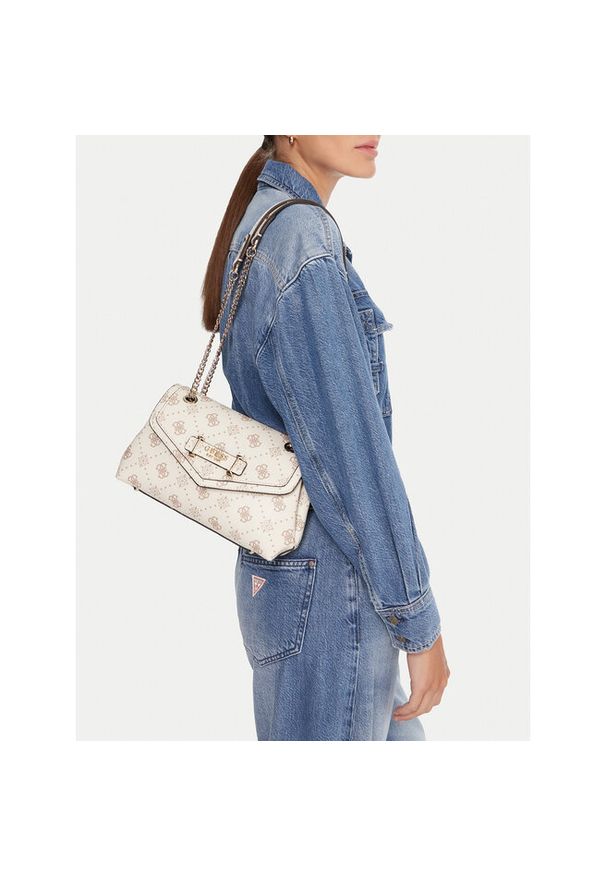 Torebka Guess. Kolor: kremowy