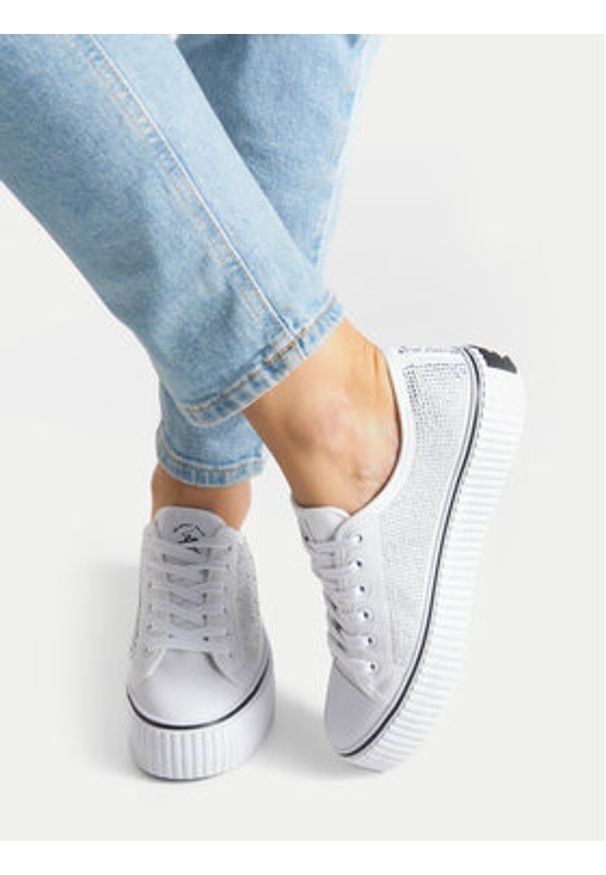 Beverly Hills Polo Club Trampki BHPC058W Biały. Kolor: biały. Materiał: syntetyk, skóra