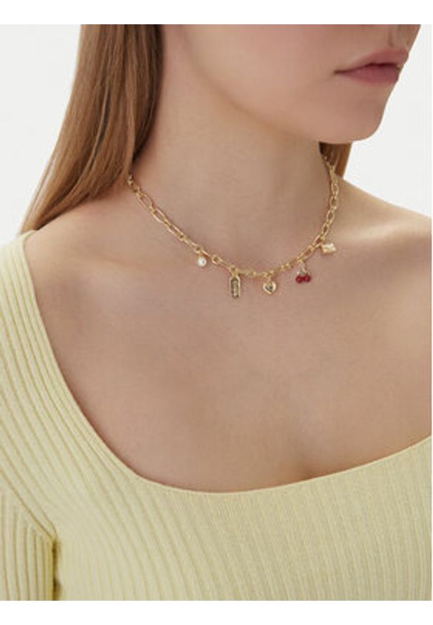 Coach Naszyjnik 37571283 Złoty. Materiał: metalowe. Kolor: złoty