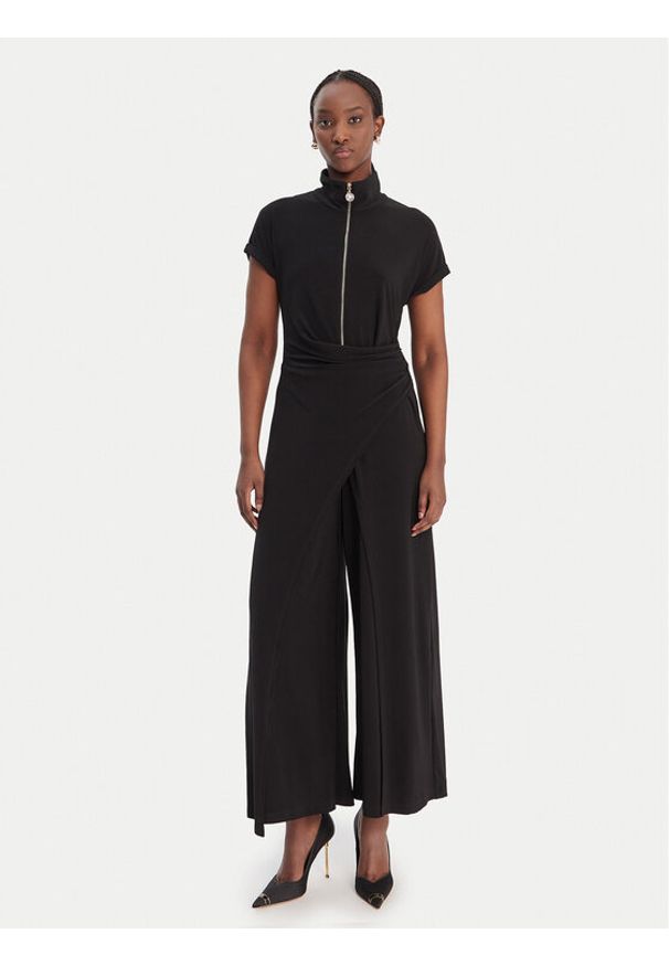 Joseph Ribkoff Kombinezon 261255 Czarny Wide Leg. Kolor: czarny. Materiał: syntetyk