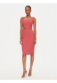 Marciano Guess Sukienka koktajlowa 5GGK12 7300A Koralowy Regular Fit. Kolor: pomarańczowy. Materiał: syntetyk. Styl: wizytowy