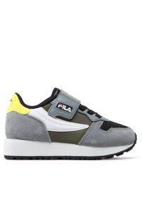 Fila Sneakersy Retroque Velcro Kids FFK0036.83149 Szary. Kolor: szary. Materiał: zamsz, skóra