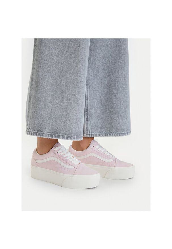 Tenisówki Vans. Kolor: różowy. Obcas: na platformie