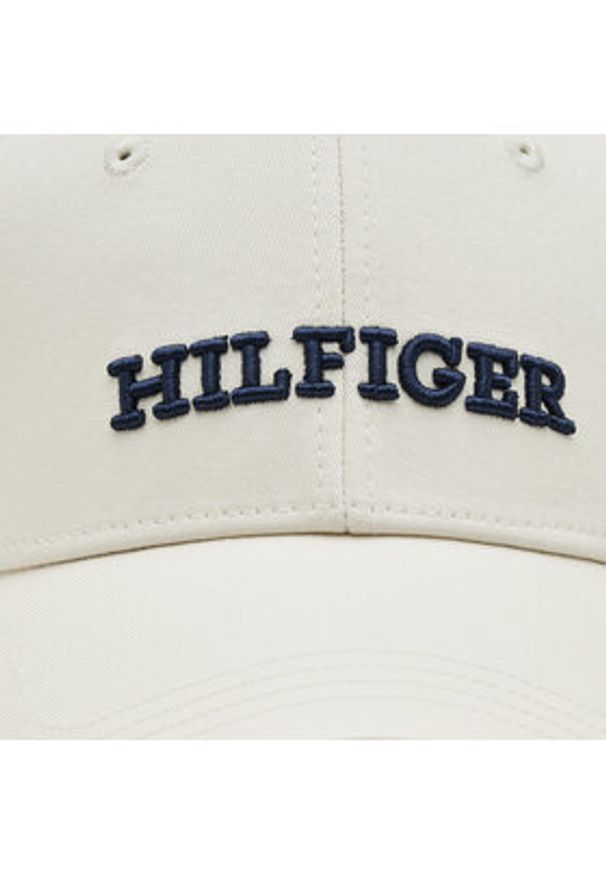 TOMMY HILFIGER - Tommy Hilfiger Czapka z daszkiem Hilfiger Prep Cap AW0AW16040 Écru. Materiał: materiał