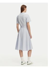 Lacoste Sukienka koszulowa EF9621 Niebieski jasny Regular Fit. Kolor: niebieski. Materiał: bawełna. Typ sukienki: koszulowe #2
