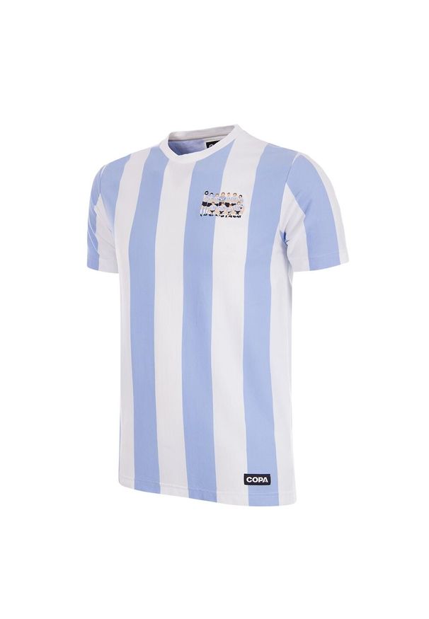 COPA FOOTBALL - Koszulka dla dorosłych - Mistrzowie Świata Argentyna 1986 Haft - Biała. Kolor: biały. Wzór: haft. Sport: piłka nożna