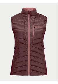 Jack Wolfskin Kamizelka Routeburn Pro Ins Vest 1207202 Bordowy Slim Fit. Kolor: czerwony. Materiał: syntetyk #4