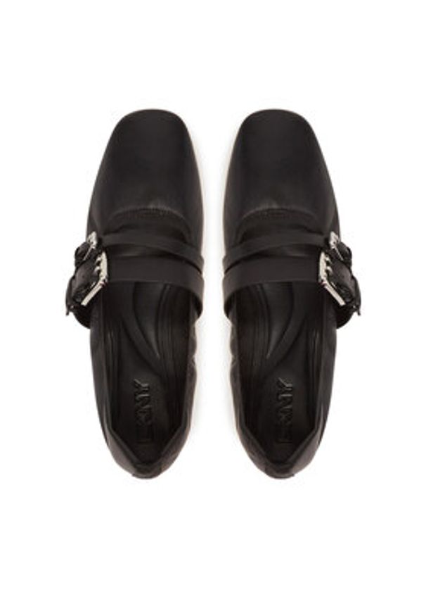 DKNY Baleriny Dade Ballet Flat 5 K1556997 Czarny. Kolor: czarny. Materiał: skóra