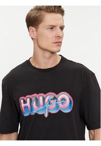 Hugo T-Shirt Nillumi 50515278 Czarny Regular Fit. Kolor: czarny. Materiał: bawełna #4