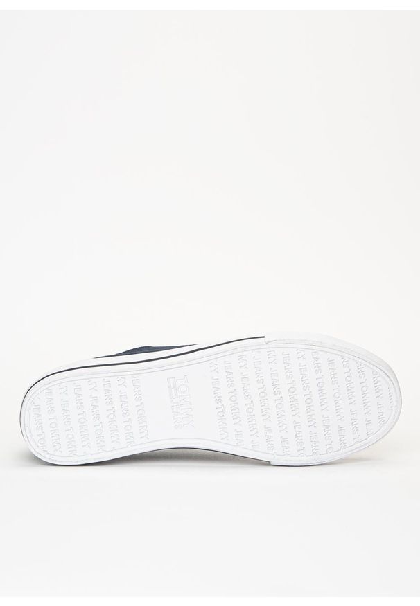 Tenisówki damskie Tommy Jeans Low Cut Vulc (EN0EN01351-C87). Kolor: niebieski. Styl: młodzieżowy