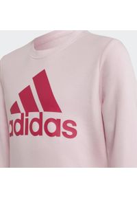 Adidas - Bluza bez Kaptura dla Dziewczynki Essentials. Typ kołnierza: bez kaptura. Kolor: różowy #2