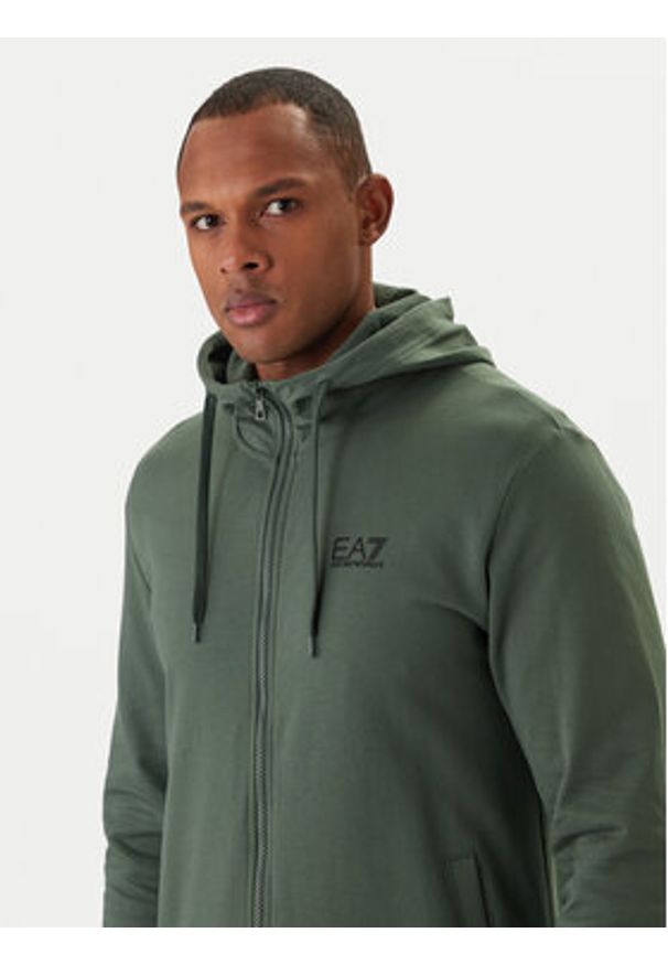 EA7 Emporio Armani Bluza 8NPM33 PJVRZ Zielony Regular Fit. Kolor: zielony. Materiał: bawełna