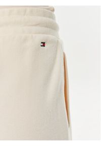 TOMMY HILFIGER - Tommy Hilfiger Spodnie dresowe Monotype WW0WW41572 Beżowy Regular Fit. Kolor: beżowy. Materiał: bawełna #5