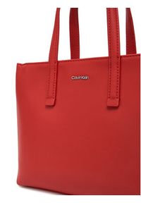 Calvin Klein Torebka Ck Must Small Tote K60K612904 Czerwony. Kolor: czerwony. Materiał: skórzane