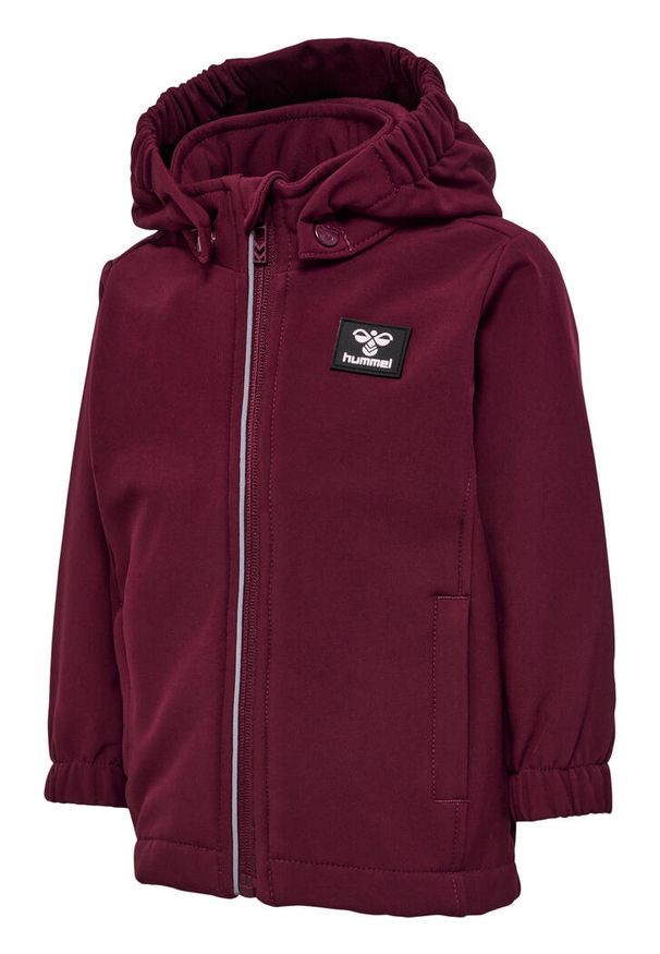 Kurtka przeciwdeszczowa z kapturem dla dziewczynki Hummel Mars Tex Mini Softshel. Typ kołnierza: kaptur. Kolor: czerwony