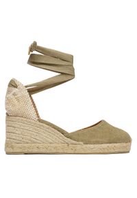 Castañer Espadryle Carina 21644 Zielony. Kolor: zielony. Materiał: materiał #1