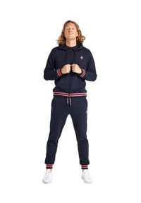 LEONE 1947 APPAREL - Welcome Back Męski dres z kapturem i zamkiem. Kolor: czarny. Materiał: dresówka. Sport: fitness